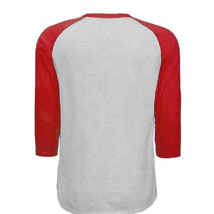 HEATHER GREY / RED - BACK