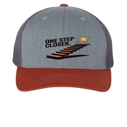 Heather Grey/ Charcoal/ Dark Orange - FRONT